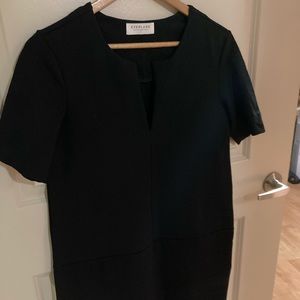Everlane Black V-neck Dress with Cool Seams